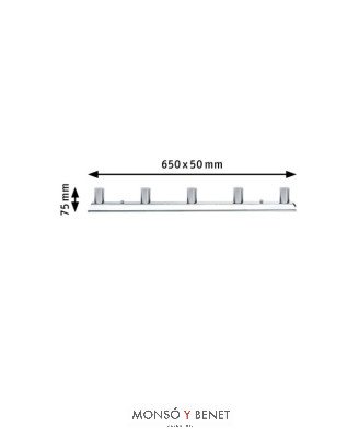 CAMERINO 5x40W. REGULA-5 CROMO