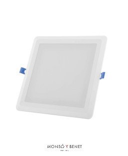 ARO EMPOTRAR CUADRADO LED A-801 B BLANCO 4200K