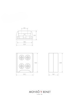 PACK 20 CONECTORES CT-9085B PARA ALIMENTAR TIRA LED 10mm