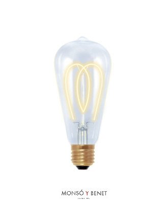 BOMBILLA LED RUSTIK CURVE 4W E27 2200K