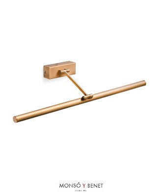 APLIQUE CUADRO 60CM MAGRITTE-60 ORO MATE CALIDO 3000K