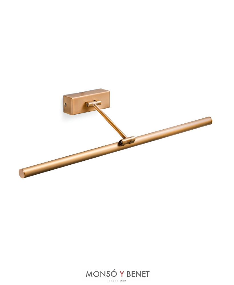 APLIQUE CUADRO 60CM MAGRITTE-60 ORO MATE CALIDO 3000K