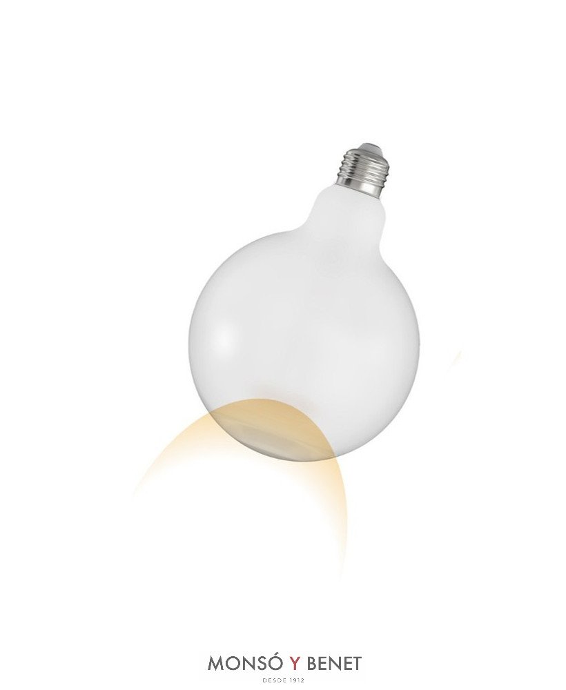 BOMBILLA GLOBO POLIFEMO LED MATE125MM. 230V 7W E27 2700K