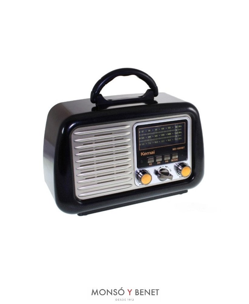 RADIO RETRO FRESNO 4 BANDAS+MP3+TF+USB MD-1900-BT