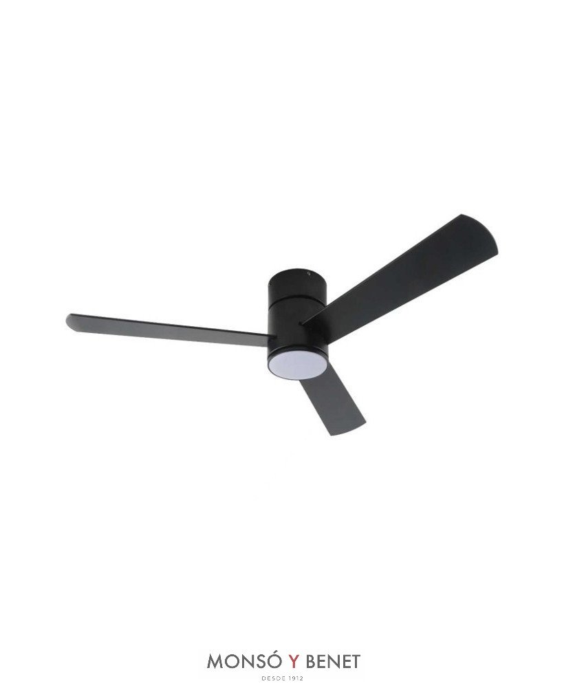 VT835N - Ventilador de techo negro/nogal Ø107 cm con luz LED