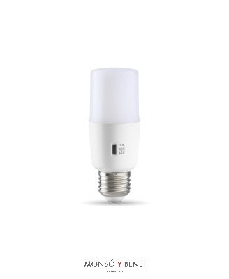 BOMBILLA LED STICK T37 08LENCCT 230V 8W E27 CCT