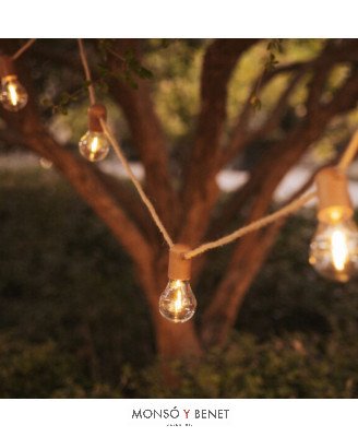 GUIRNALDA INTEMPERIE 10 LUCES BLANCO CALIDO ALLEGRA YUTE
