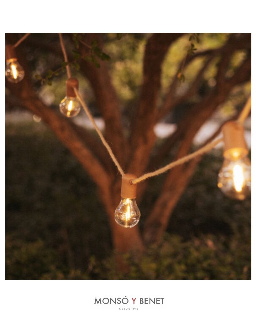 GUIRNALDA INTEMPERIE 10 LUCES BLANCO CALIDO ALLEGRA YUTE
