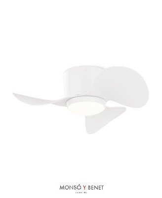 2179506 - Ventilador de techo blanco Ø65 cm con luz LED