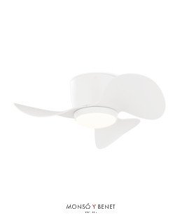 2179506 - Ventilador de techo blanco Ø65 cm con luz LED