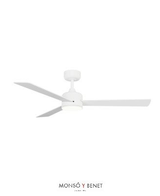 BALOO L con luz blanco y madera natural. Ø132cm. VT-689 B