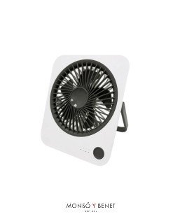 VMU428 - Ventilador sobremesa blanco negro USB