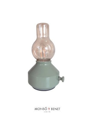 LAMPARA SOBREMESA TÁCTIL RECARGABLE FVR-525 VERDE PASTEL