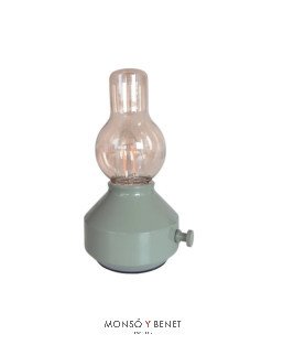 LAMPARA SOBREMESA TÁCTIL RECARGABLE FVR-525 VERDE PASTEL