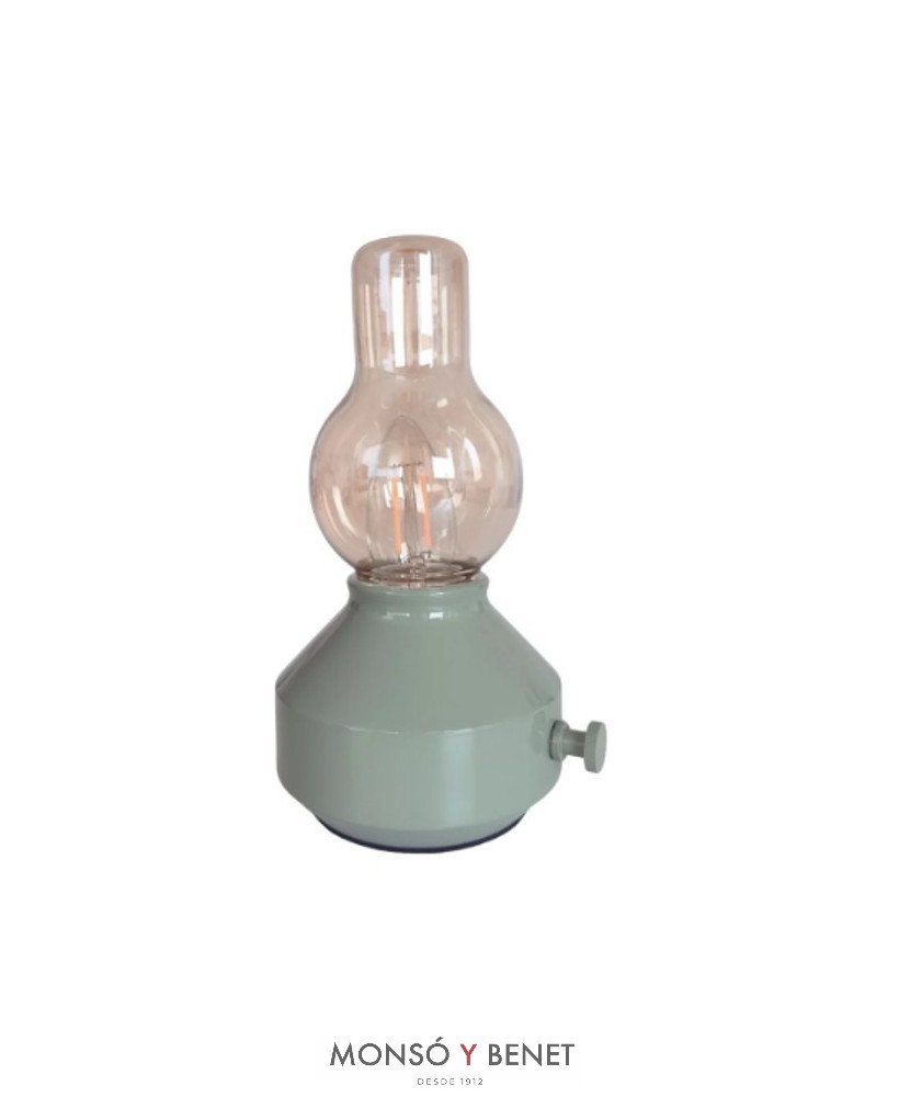 LAMPARA SOBREMESA TÁCTIL RECARGABLE FVR-525 VERDE PASTEL