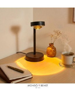 LAMPARA SOBREMESA PUESTA DE SOL USB SUNUSB N NEGRA
