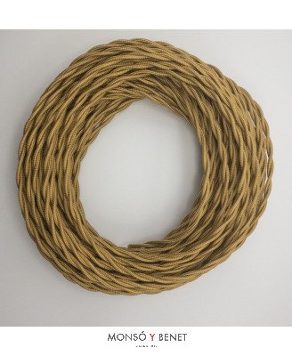 ROLLO 25M.TRENZADO 2X0.75 ORO