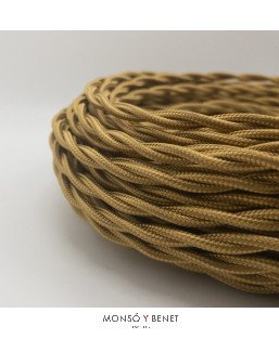 ROLLO 25M.TRENZADO 2X0.75 ORO
