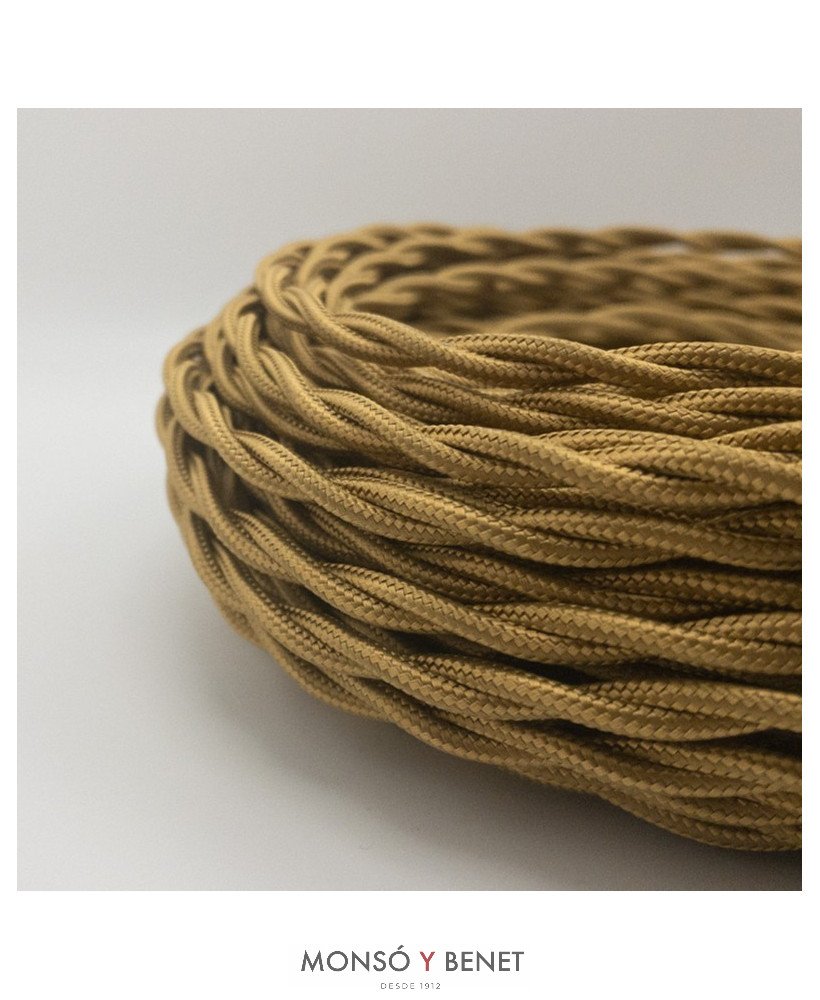 ROLLO 25M.TRENZADO 2X0.75 ORO