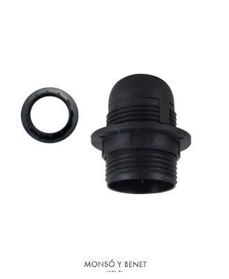 PORTALAMPARAS ARANDELA No. 3506 TORNILLO NEGRO
