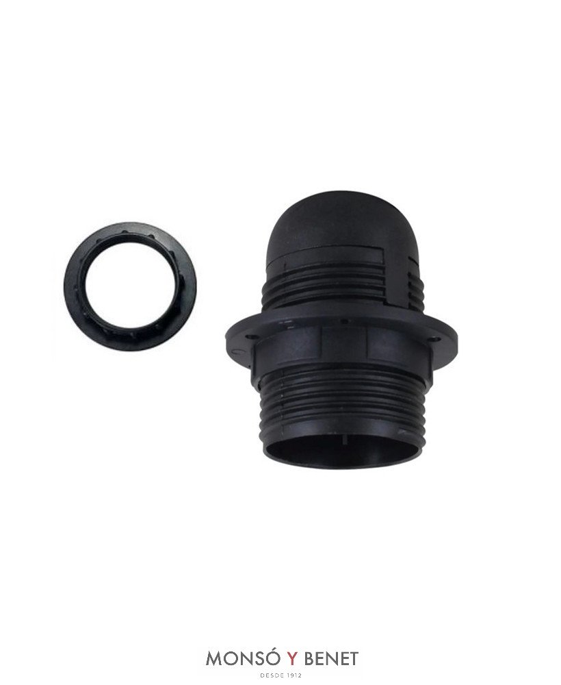 PORTALAMPARAS ARANDELA No. 3506 TORNILLO NEGRO