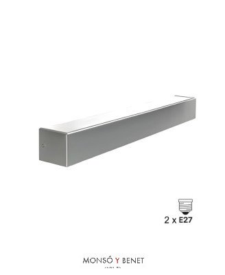 APLIQUE PARA ESCALERA UPDO54 NM NIQUEL MATE 2 E27