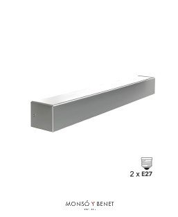 APLIQUE PARA ESCALERA UPDO54 NM NIQUEL MATE 2 E27