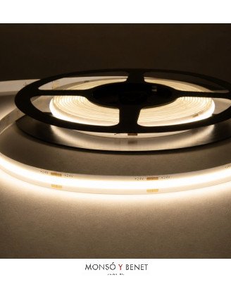 ROLLO 5 METROS TIRA LED COB-144 4000K LUZ CONTINUA IP67