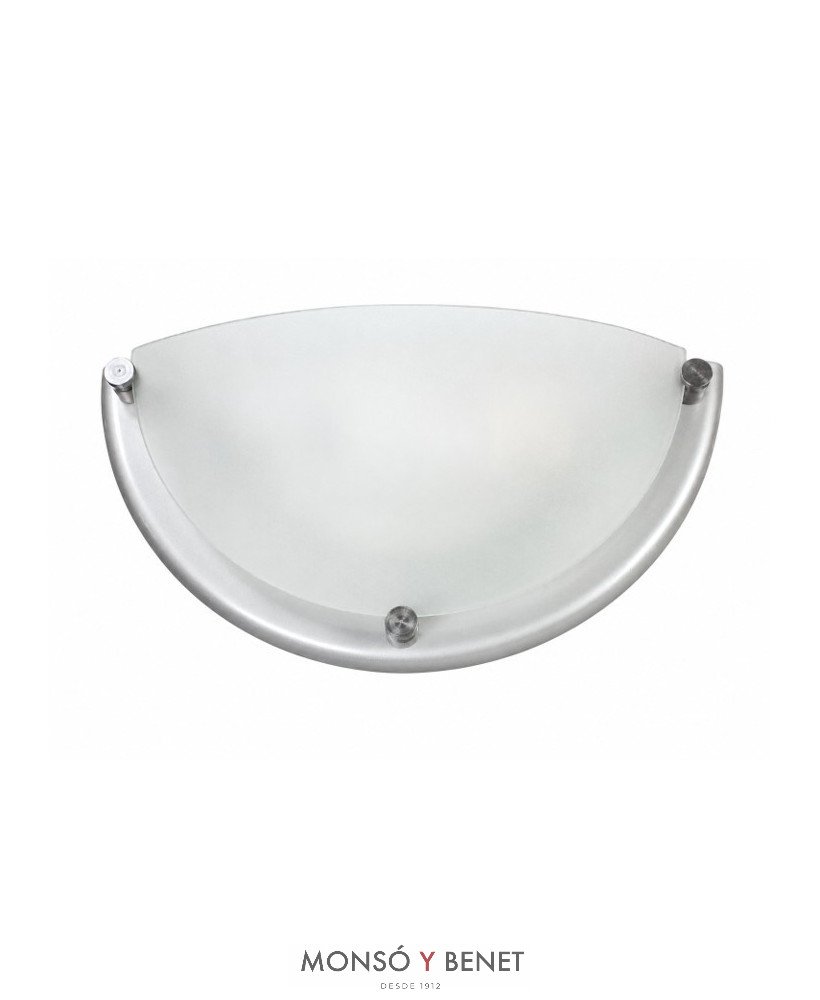 APLIQUE PARED E-46-PLATA MATE
