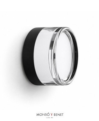 APLIQUE REDONDO PLASTICO BULAN NEGRO TRANSPARENTE CCT