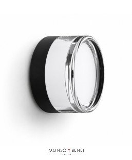 APLIQUE REDONDO PLASTICO BULAN NEGRO TRANSPARENTE CCT