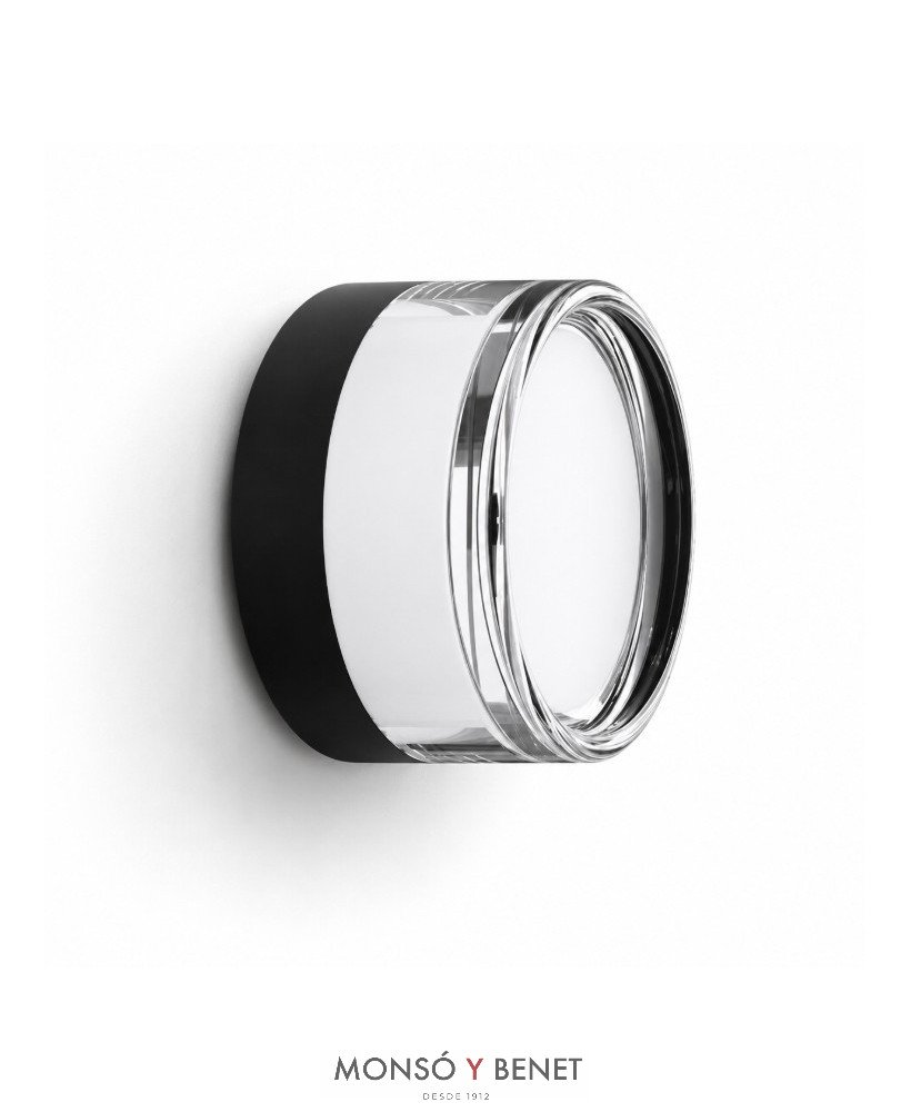 APLIQUE REDONDO PLASTICO BULAN NEGRO TRANSPARENTE CCT