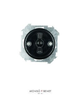REGULADOR DE INTENSIDAD 9210PN PORCELANA NEGRO EMP. FBDE