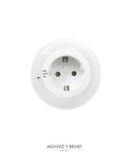 APLIQUE NOCHE CON ENCHUFE F-60248 BLANCO
