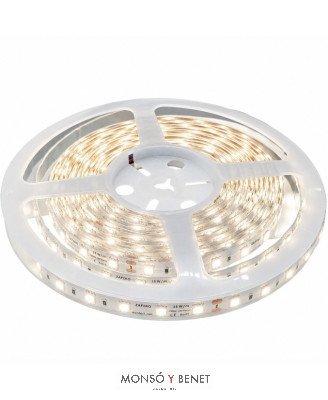 ROLLO 5 METROS DE TIRA LED FRIO 4000K 24V.DC IP65