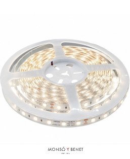 ROLLO 5 METROS DE TIRA LED FRIO 4000K 24V.DC IP65