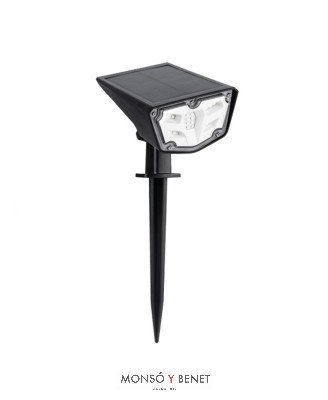 APLIQUE PARED O ESTOQUE SUELO FS-214 PLASTICO NEGRO 3300K