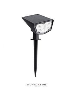 APLIQUE PARED O ESTOQUE SUELO FS-214 PLASTICO NEGRO 3300K