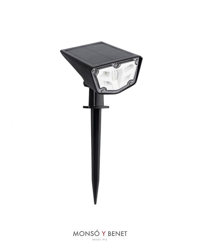 APLIQUE PARED O ESTOQUE SUELO FS-214 PLASTICO NEGRO 3300K