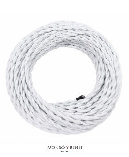 ROLLO 25M.TRENZADO 2X2.5 BLANCO