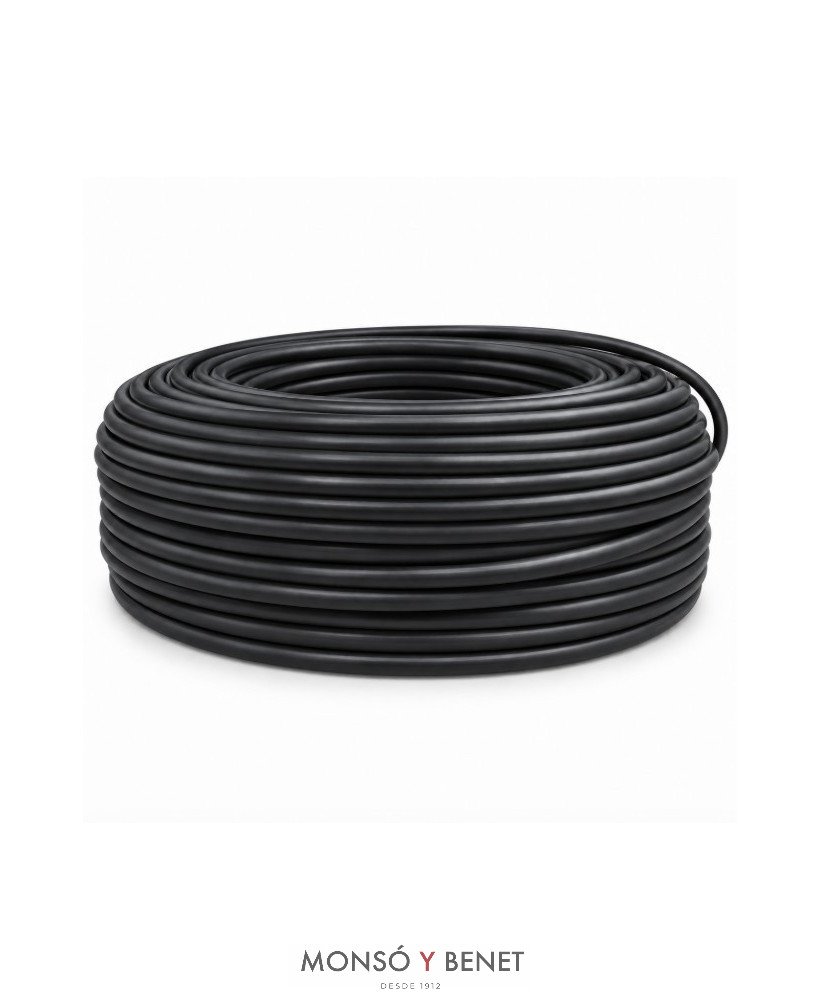 ROLLO 100M.MANGUERA 2X1 NEGRO