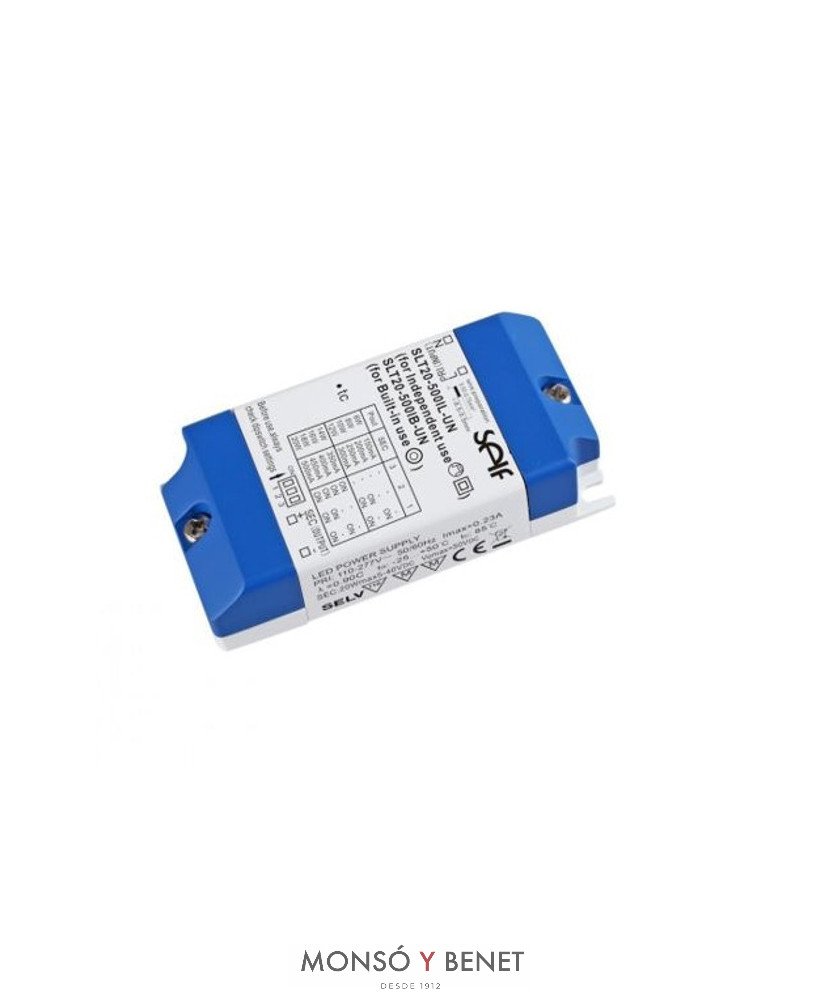 DRIVER LED CORRIENTE CONSTANTE UNIVERSAL 20W SLT-205
