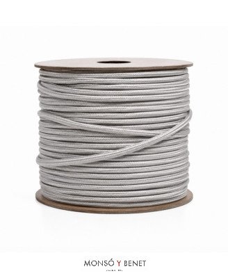 ROLLO 100M.TEXTIL 2X0.75 GRIS 63