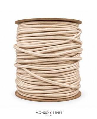ROLLO 100M.TEXTIL 2X0.75 BEIGE 15