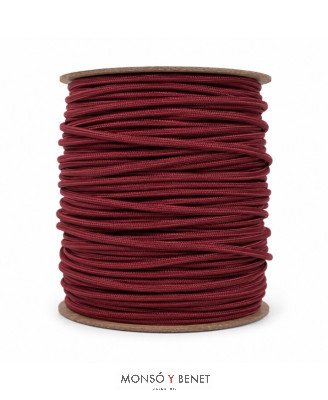 ROLLO 100M.TEXTIL 2X0.75 GRANATE 08