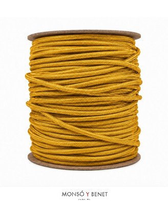 ROLLO 100M.TEXTIL 2X0.75 ORO 12