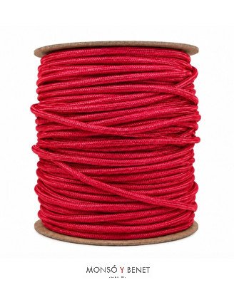 ROLLO 100M.TEXTIL 2X0.75 ROJO 62