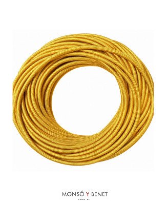 ROLLO 25M.TEXTIL 2X0.75 ORO 12