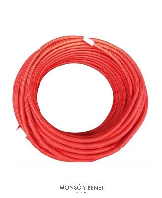 ROLLO 25M.TEXTIL 2X0.75 ROJO 62