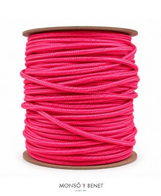 ROLLO 100M.TEXTIL 2X0.75 FOSFOFUCSIA